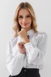 Сорочка однотонна для дівчинки Vio Faloni 3308 152 см Білий (2000990495020D)(SC) shop (2000990495020) - зображення 4
