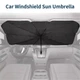 Зонт на лобовое стекло в авто Car Umbrellas Чёрный Солнцезащитная шторка Автомобильный козырек для защиты от солнца - изображение 5