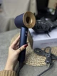 Фен Super Hair Dryer синьо-золотий з іонізацією та турборежимом 5 насадок - зображення 2