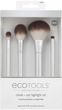 Zestaw pędzli do makijażu Ecotools Precious Metals Cheek + Eye Highlight Set 4 szt (79625438598) - obraz 1