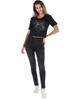 Футболка укороченная (кроп топ) женская Lee Cooper 20195898.214 M черная (4894534293047) - изображение 6