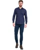 Рубашка мужская slim fit (приталенная) Lee Cooper 10296118.021 L темно-синяя (5942723141569) - изображение 7
