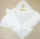 Крестильный набор для девочки Family Tradition муслин махра с вышивкой и кружевом белый Крылья бабочки - изображение 2