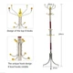 Металлическая напольная стойка-вешалка для одежды Coat Rack тренога 16 крючков - изображение 5
