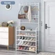 Универсальная вешалка для одежды New simple floor clothes rack 5 полок, черная - изображение 3