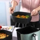 Силиконовая форма для выпекания в аэрогриле и духовке, 22х19х7 см, черная - изображение 2