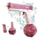 Водный пистолет на аккумуляторе Water Gun Glock с 2 разными обоймами для воды Розовый - изображение 2