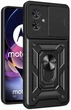 Протиударний чохол Armor Ring + захиcт камери для Motorola Moto G54 та G54 Power Simon case чорний - изображение 9
