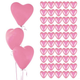 Balony Springos PS0051 Różowe serduszka 50 szt (5907719467009) - obraz 4