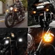 Фонари 2IN-06 для мотоциклов Harley-Davidson светодиодные (LED) Ø2 дюйма со стеклом чёрные 2 шт. (белый + оранжевый) - изображение 6