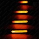 Поворотники (бегущие) и ДХО 01_02 на мотоцикл светодиодные (LED) с реле чёрные 2 шт. (оранжевый + белый) - изображение 6