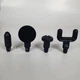 Массажер для тела и мышц аккумуляторный Fascial Gun, беспроводной массажный пистолет с 4 насадками и 6 скоростями, портативный электрический вибромассажер для глубокого массажа спины, шеи, ног, рук Черный, KH-320-Black - изображение 11