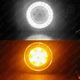 Ліхтарі 2IN-03 для мотоциклів Harley-Davidson світлодіодні (LED) Ø2 дюйми 2 шт. (білий + оранжевий) - зображення 7