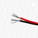 Провод (кабель) 28 AWG (008 мм2) двойной многожильный (16*008) луженая медь ПВХ изоляция (чёрный + красный) 1 м - изображение 3