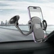 Автодержатель для телефона Hoco H10 General car holder (windshield) Black (6931474791580) - изображение 7