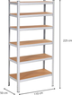 Стелаж металевий Springos HA5213 з полицями 225 x 110 x 50 см (5907719460901) - зображення 12