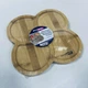 Доска для подачи блюд бамбуковая 4 секции 22х22х1,5 см. Eurogold 7112901415 - изображение 1