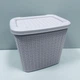 Корзина для порошка 10 л 28,5*21*26,5 см Uscan Plastik M-086 розовая - изображение 2