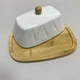 Масленка фарфоровая с бамбуковой подставкой 20,7*14,8*9 см BonaDi Grace 289-414 - изображение 2