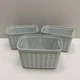 Набір корзинок сірого кольору 3 шт 165*125*107 мм 1,5 л Ucsan plastik M-3926 - зображення 2