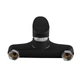 Змішувач для ванни Plamix CEZAR-009 EURO SET Matte black, зі шлангом, лійкою та кронштейном (PM0693) ( 20660 ) - зображення 3