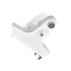 Смеситель для ванны Plamix CEZAR-009 EURO SET White, со шлангом, лейкой и кронштейном (PM0692) - изображение 2