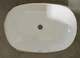 Раковина накладная Mixxus Premium ELLIPSE-0105 EDGE GOLD 600х400х150mm (MP6564) - изображение 7