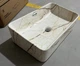 Раковина накладная Mixxus Premium QUADRO-0208 MARBLE 480х315х140mm с переливом (MP6518) - изображение 7