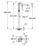 Підлоговий змішувач для ванни Grohe Eurocube (23672001) ( 11989 ) - изображение 2