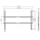 Кронштейн для ТВ AGN AGN80-460F фіксований/37"-80"/45 кг/max.VESA 600x400/Black - изображение 5