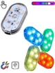 Сенсорне акумуляторне неонове підсвічування салону автомобіля A-Plus Led RGB 2 шт, 7 режимів - зображення 9