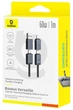Кабель Baseus Versatile Two-for-Two Fast Charging Cable U+C to C+L 60W 1m Cosmic Black - зображення 2