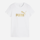 Футболка хлопковая женская Puma Essentials Graphics 63153652 XS White-metallic gold с принтом (4069157467650) - изображение 4