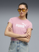 Футболка бавовняна жіноча Puma Essentials Foundation 68237165 XL Poised Pink з принтом (4069157670098) - зображення 1