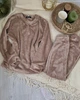Женская пижама теплая кофта и брюки Milana L-XL бежевый - зображення 5