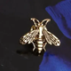 Брошь Bee пчела шмель заколка в виде пчелы золотистая - изображение 2