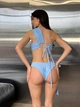 Раздельный купальник, голубой, L/XL - изображение 6