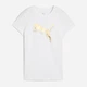 Футболка хлопковая женская Puma Ess Metallic Tee 68499552 S White-metallic gold с принтом (4069157494021) - изображение 4