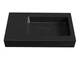 Умивальник підвісний Luxor Mono 80 L Black - зображення 4