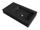 Умивальник підвісний Luxor Mono 80 L Black - зображення 6
