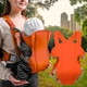 Рюкзак слинг сумка кенгуру для переноски ребенка Baby Carriers Оранжевый - изображение 2