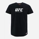 Футболка хлопковая длинная мужская UFC UFCYE35037 M Черная (3609088135016) - изображение 5