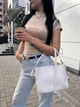 Небольшая без подкладки сумка белая 16795837 ARTiS Bags - изображение 4