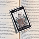 Акриловая закладка с рисунком скелета "The reader" с кисточкой. Закладка для книг. Подарок книголюбам - изображение 4