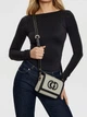 Сумка багет женская Guess HWAG95-24190-NTB Natural/Black (190231910480) - изображение 2