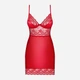 Komplet erotyczny (halka + stringi) Obsessive Lovica S/M Red - obraz 3