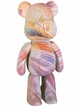 Конструктор картонный 3D-пазл Bearbrick оранжево-розовый (ZX-154) - изображение 1