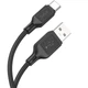 Дата кабель Hoco X90 Cool silicone USB to Type-C (1m) Black - зображення 2