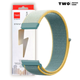 Ремешок для Xiaomi Amazfit GTS 4 / GTS 4 mini нейлоновый / 20 мм Тёмно бирюзовый с жёлтым - изображение 2