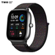 Ремешок для Xiaomi Amazfit GTS 4 / GTS 4 mini нейлоновый / 20 мм Чёрный с коричневым - изображение 1